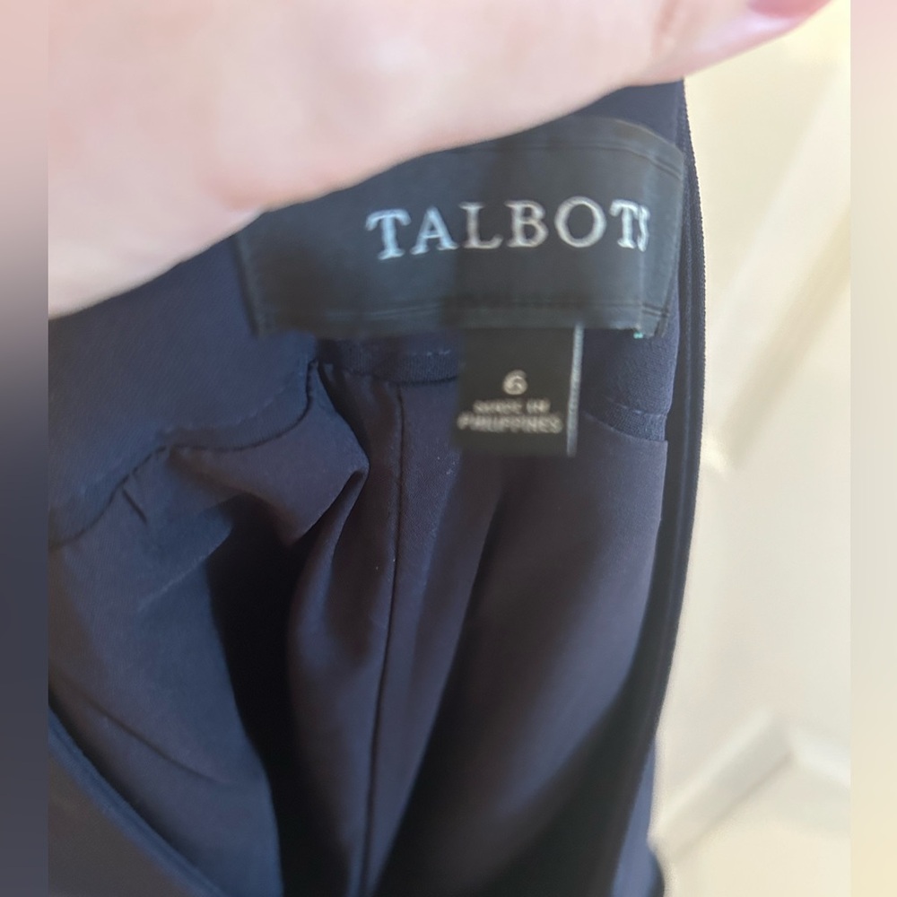 Talbots Navy Slacks Size 6 - image 3